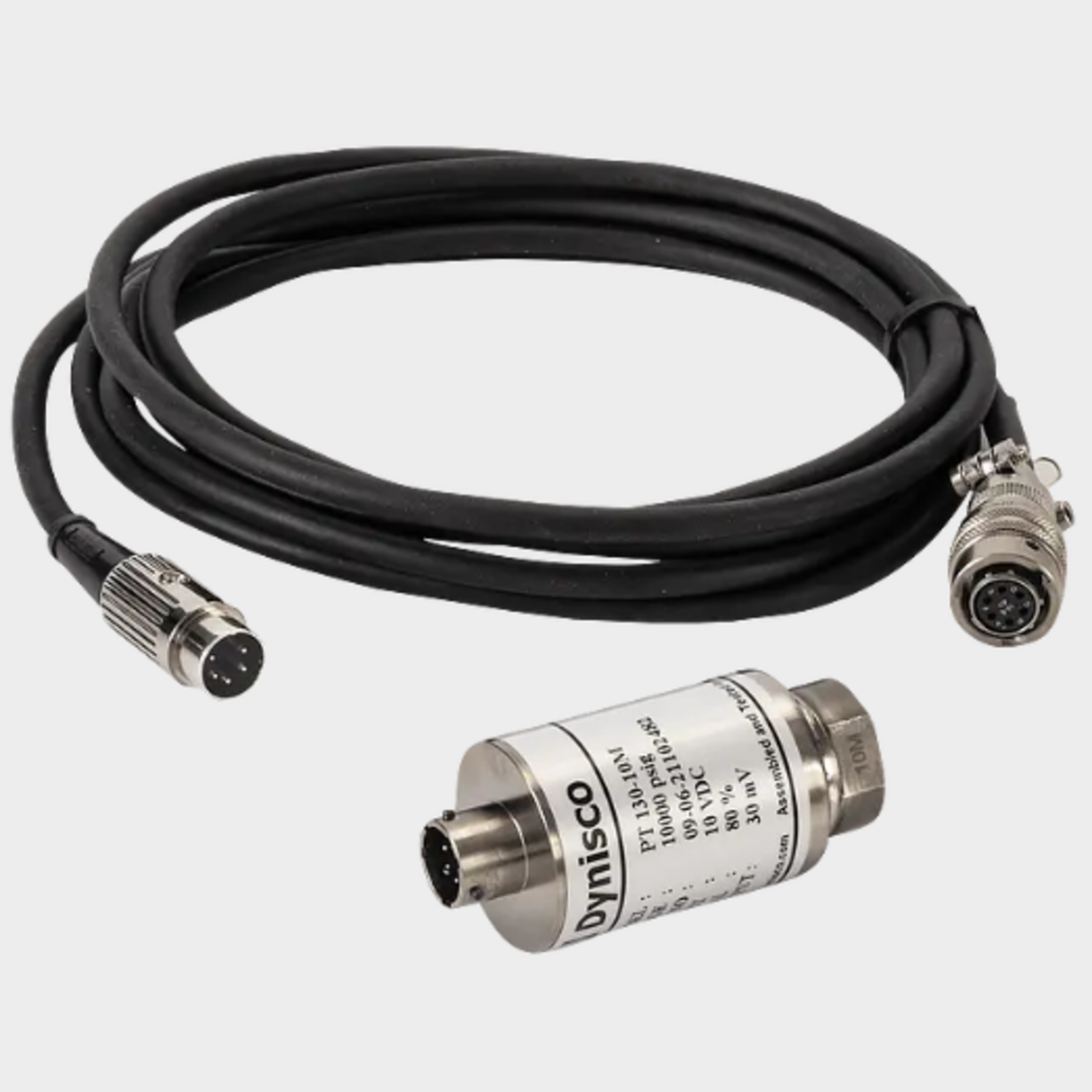 Pressure Transducer, 10,000 psi with Cable and Plug
