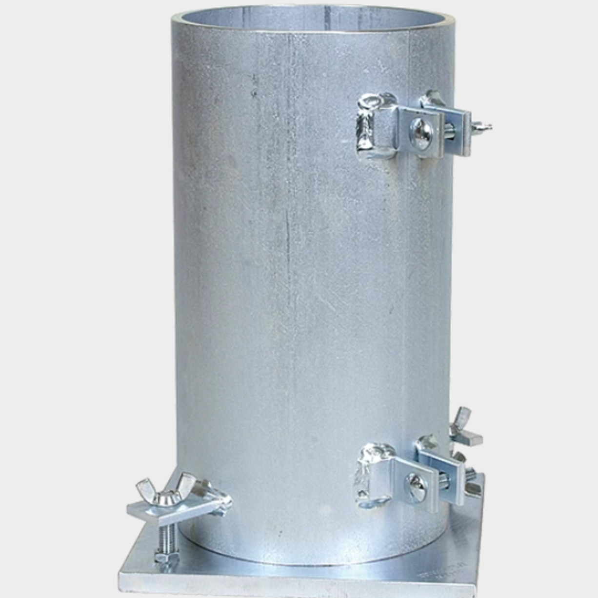  Concrete Cylinder Molds, Steel, Reusable, 4