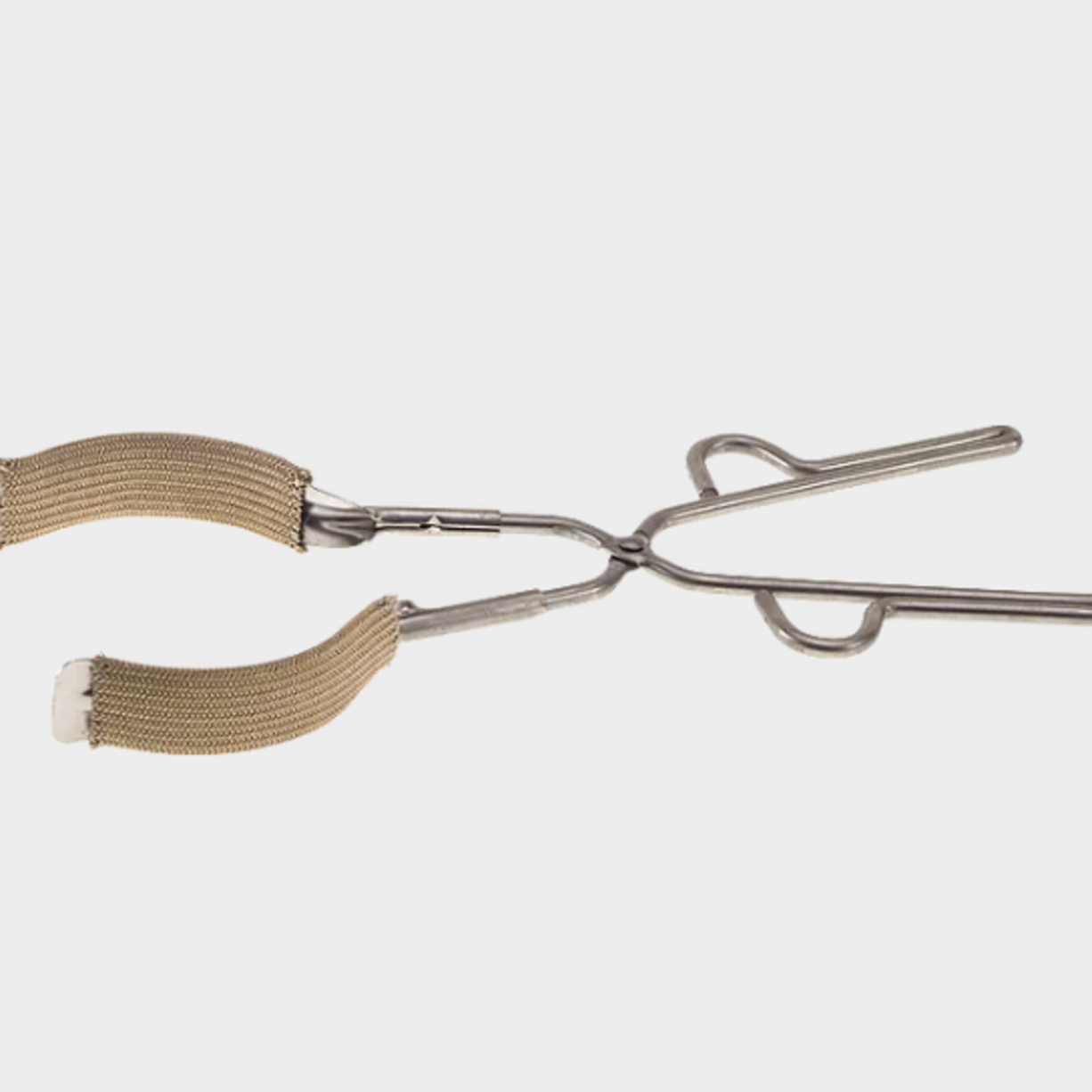 Beaker Tongs for 100-1500ml capacity Fiberglass-covered Jaws, Stainless steel, 1/4