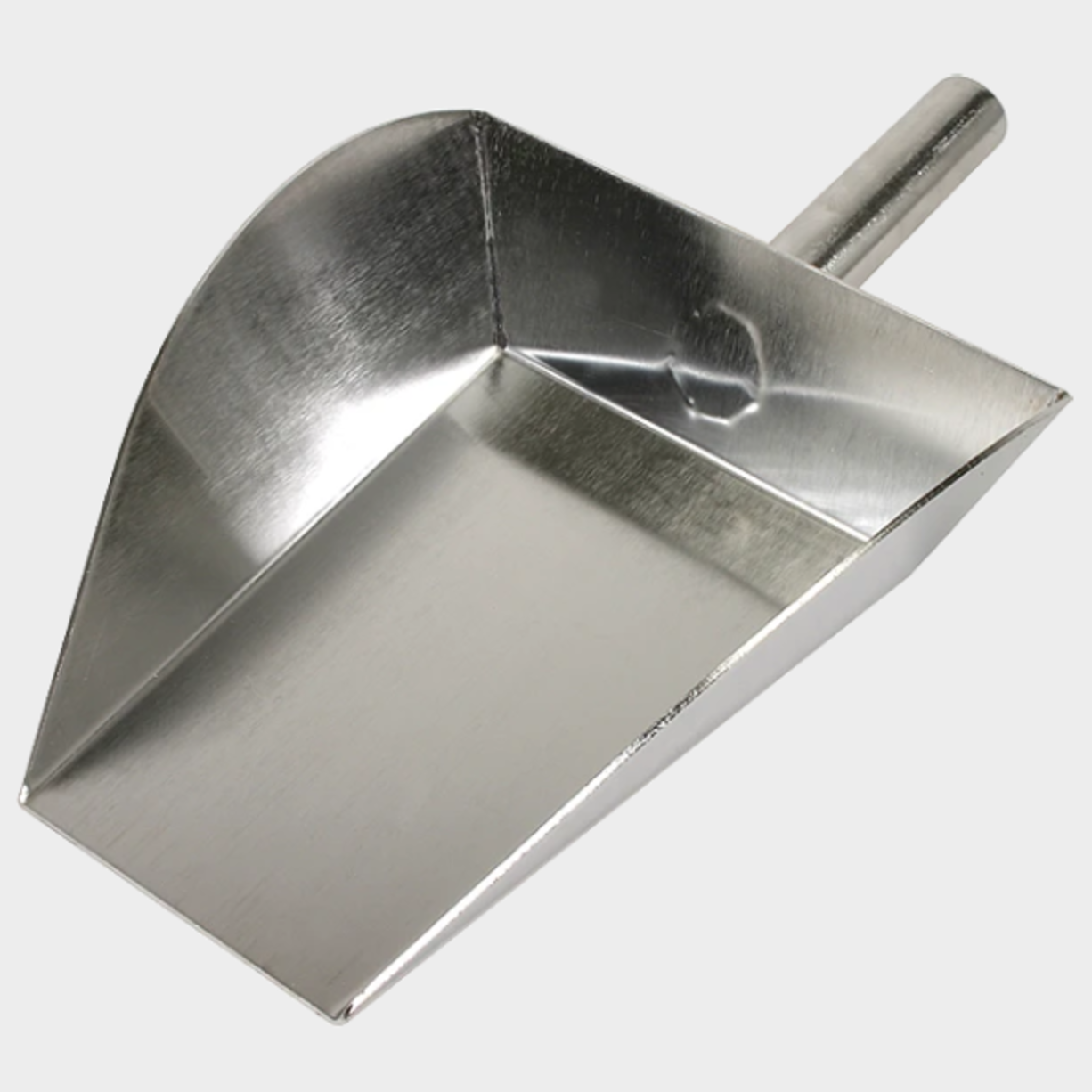 Scoop, Flat Nose, Stainless steel