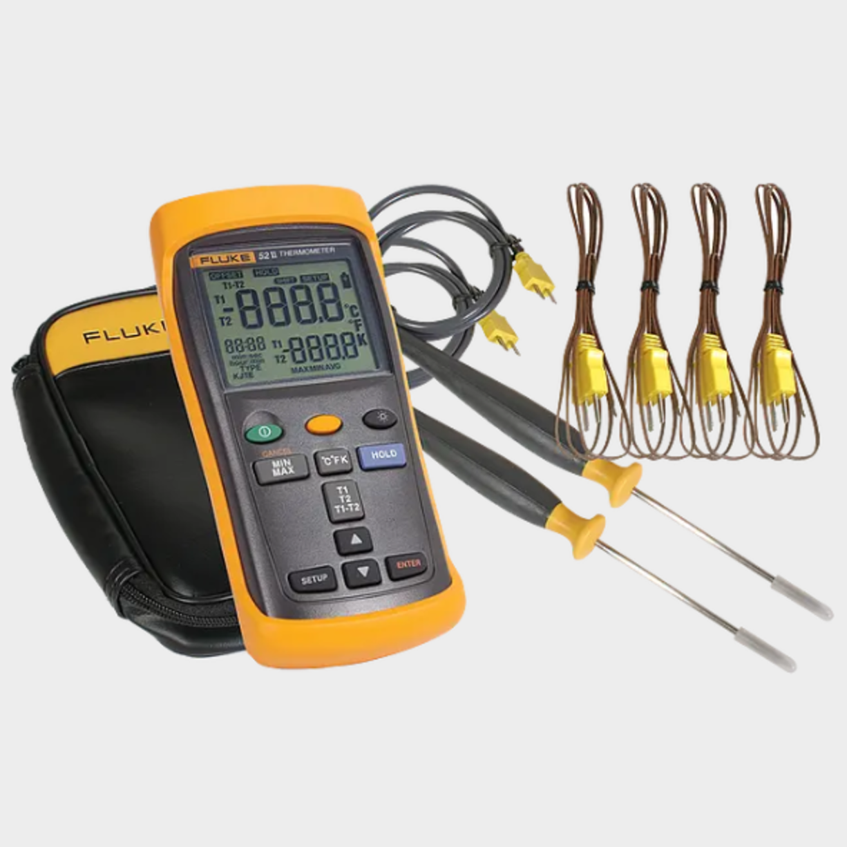 Hand-Held, Digital Thermometer Kit, Fluke