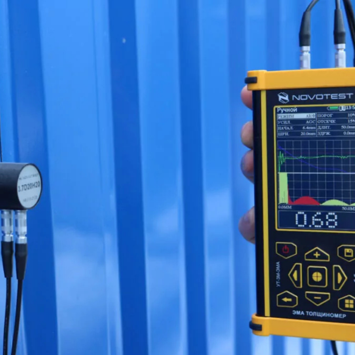 EMAT Thickness Gauge NOVOTEST UT-3M-EMA-MEASUREMENT RANGE