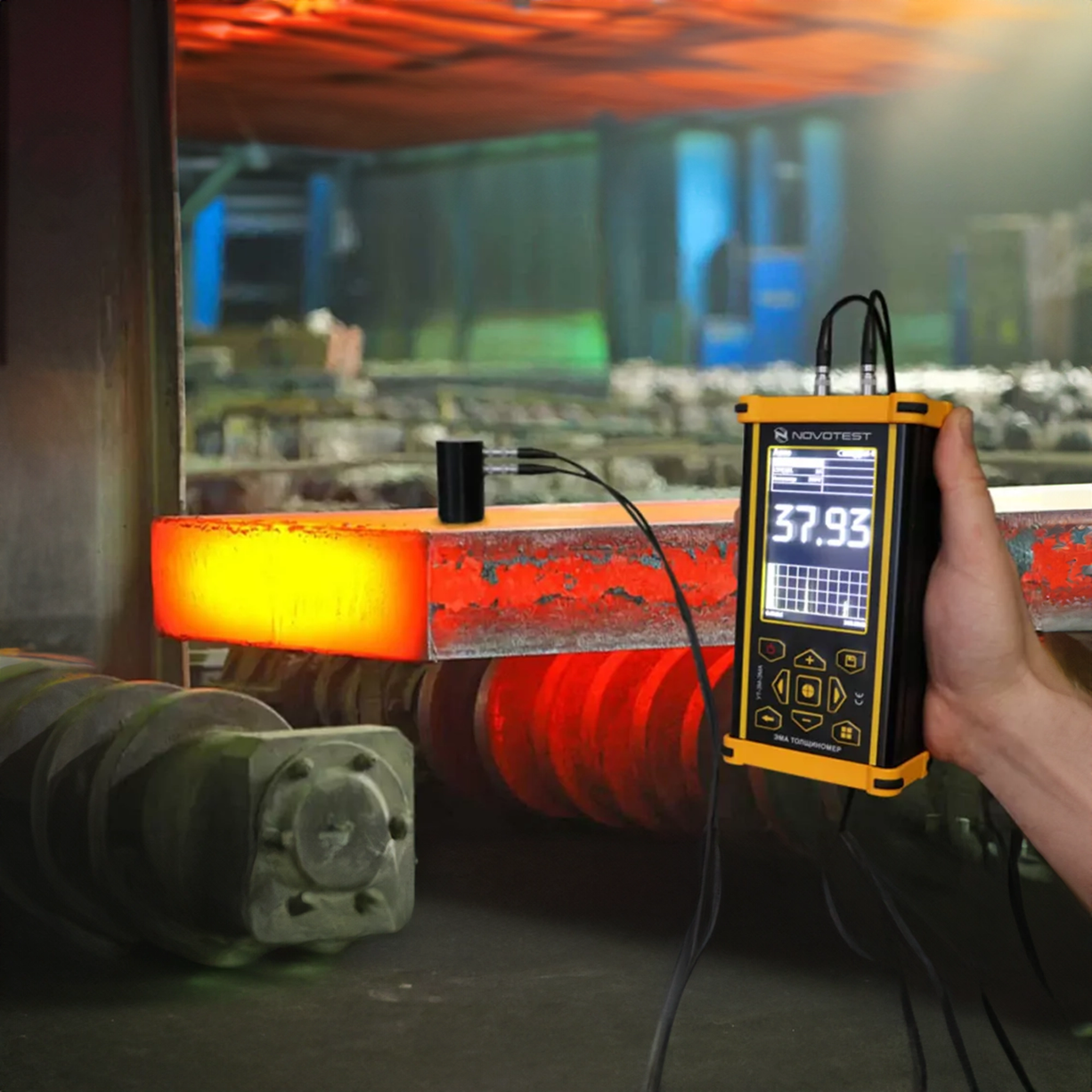 EMAT Thickness Gauge NOVOTEST UT-3M-EMA-HIGH TEMPERATURE PROBES