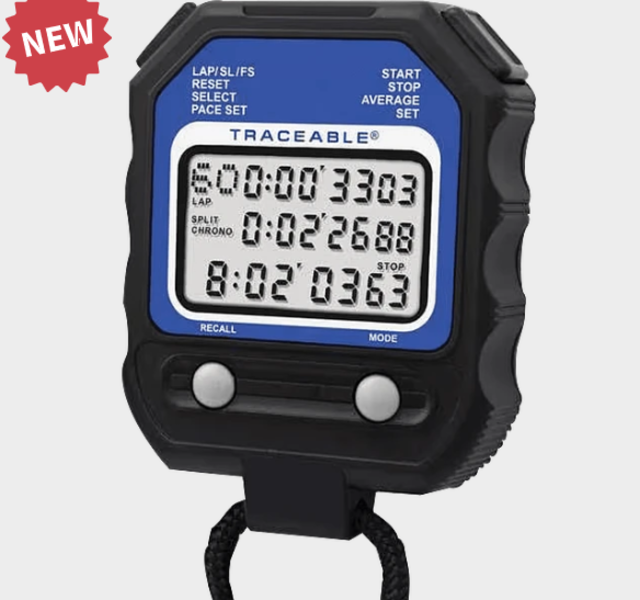 Digital Stopwatch, Calibrated 60-Memory