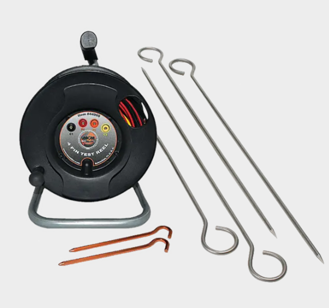 Resistivity Test Reel with Soil Pins