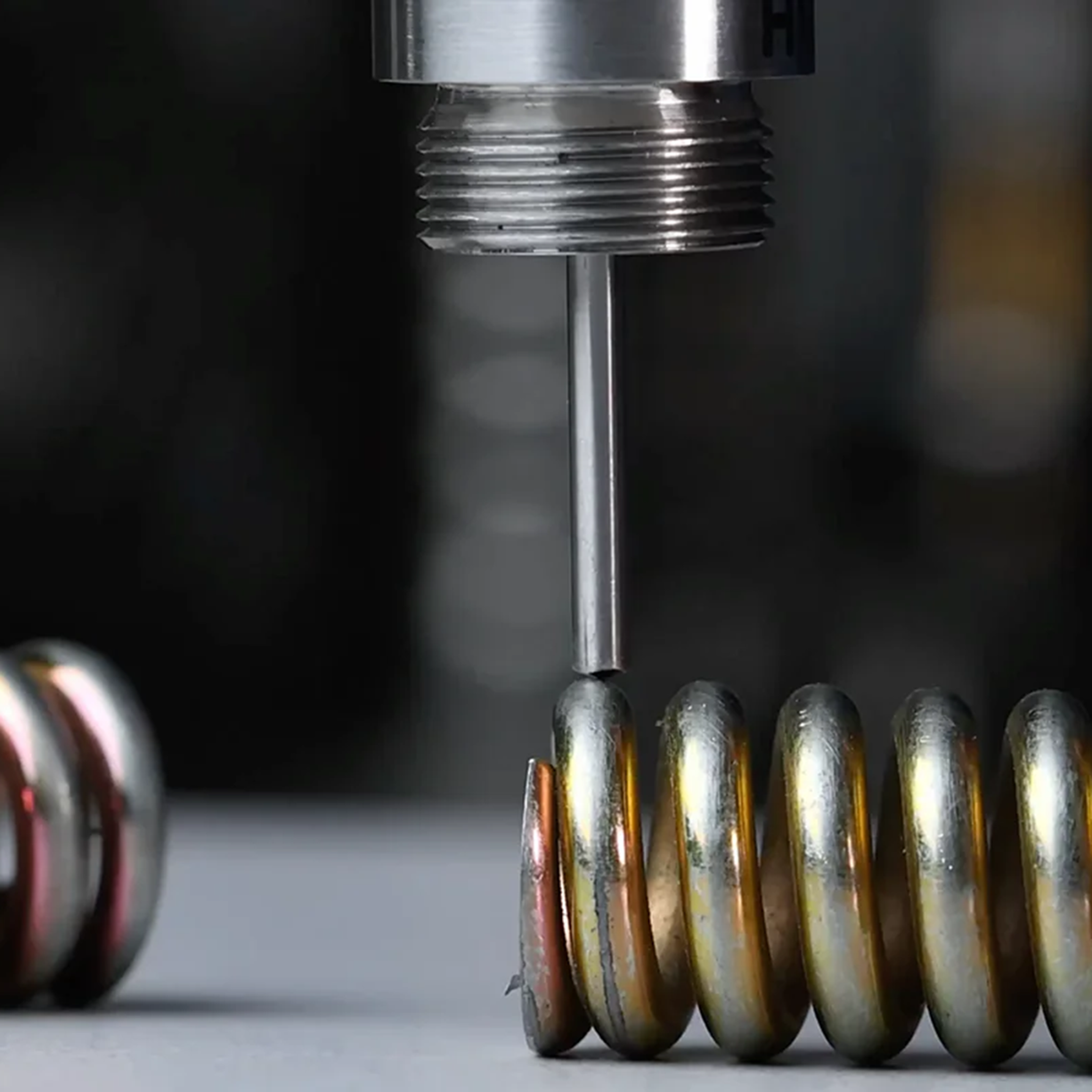 EASY USER MATERIAL CALIBRATION  The device introduces a new approach to material calibration in portable hardness testing. Along with a wide range of factory-preconfigured materials, the device allows fast adaptation to a specific material — either using a single reference measurement or simply by entering a calibration value. This capability enables reliable hardness testing of non-standard alloys, heat-treated parts, and materials that fall outside conventional conversion tables, redefining the flexibility of portable UCI hardness testers.