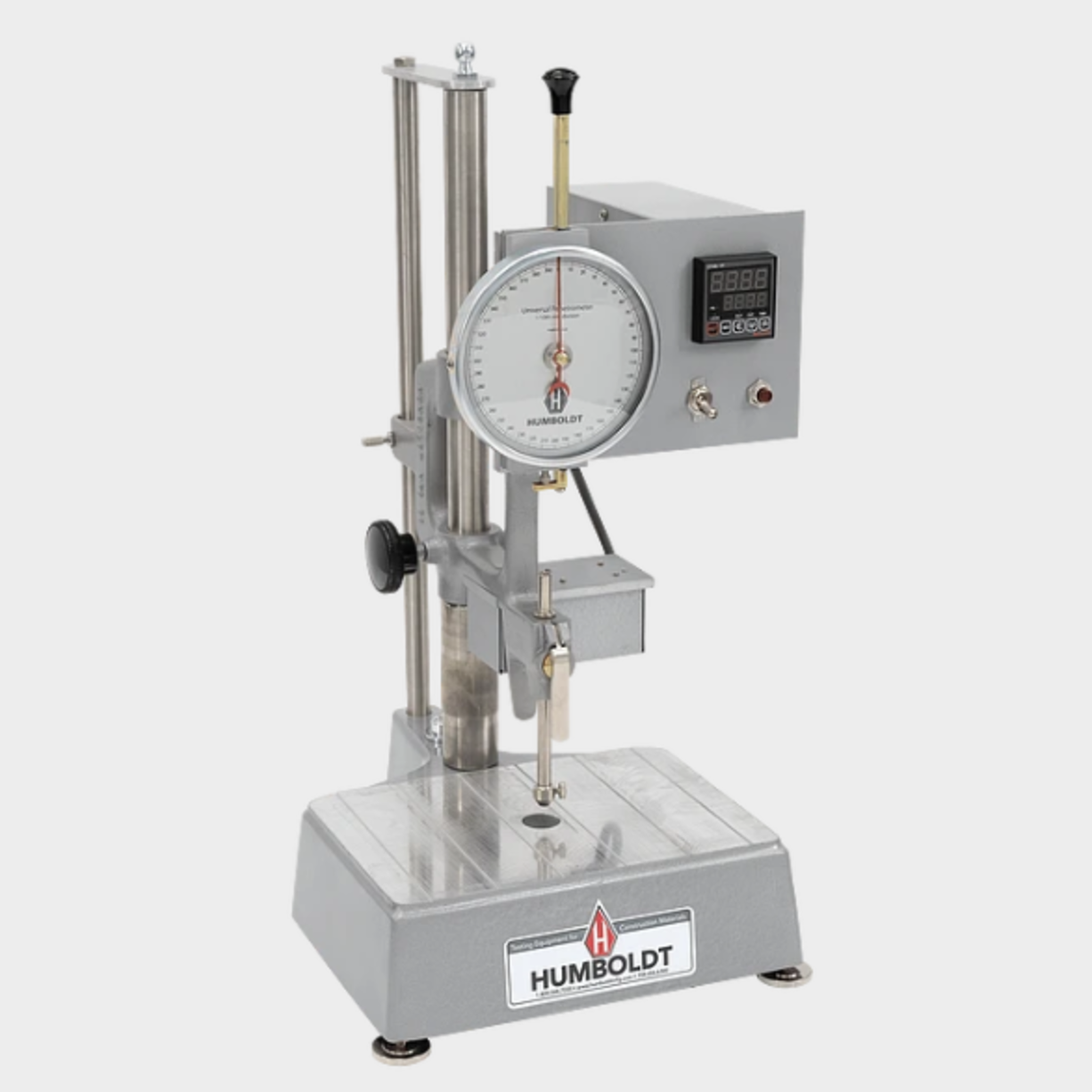 Button release mechanism with a digital timer automatically stops the plunger when the preset time expires